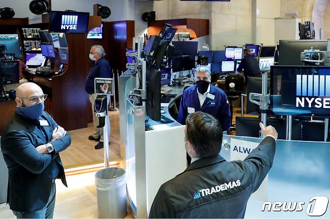 뉴욕증권거래소(NYSE). © 로이터=뉴스1
