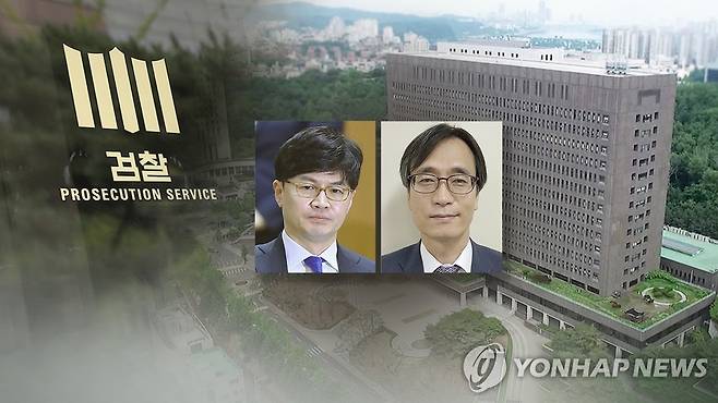 한동훈·수사팀장 몸싸움 (CG) [연합뉴스TV 제공]