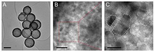 고온에서 충·방전한 이후 전극으로 쓰인 이산화타이타늄 나노입자가 쪼개진 모습 [IBS 제공. 재판매 및 DB 금지]