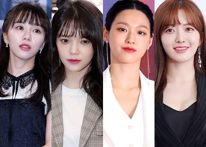 왼쪽부터 AOA 출신 권민아, 지민, AOA 멤버 설현, 찬미/사진=머니투데이DB