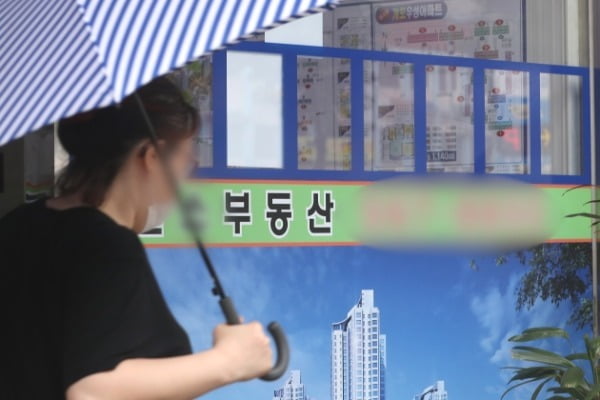 한 시민이 서울 강남구 부동산 중개업소 매물 정보란을 바라보고 있다. 뉴스1