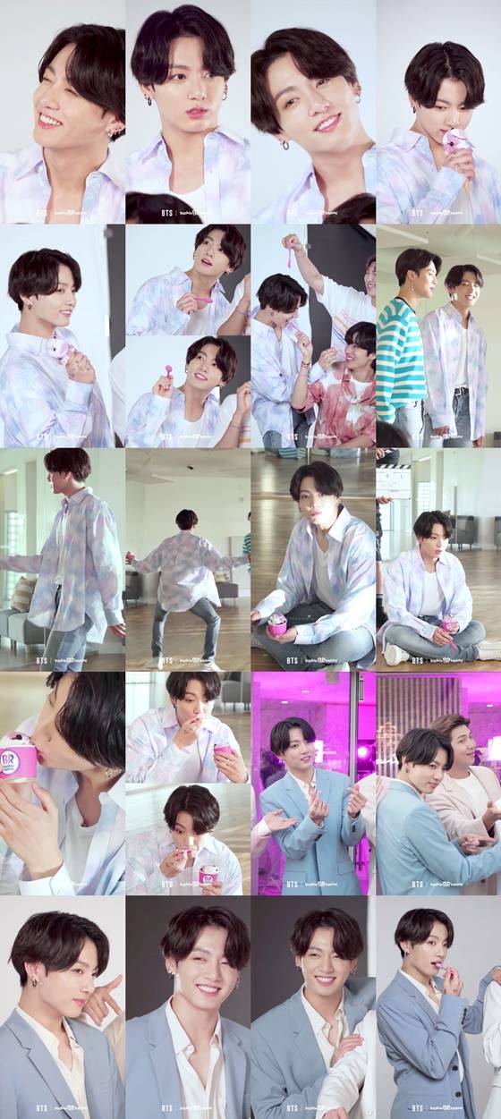 방탄소년단 정국 /사진=[배스킨라빈스 X BTS] 광고촬영장 세로직캠 방탄소년단 정국 (JungKook cam) 화면 캡쳐