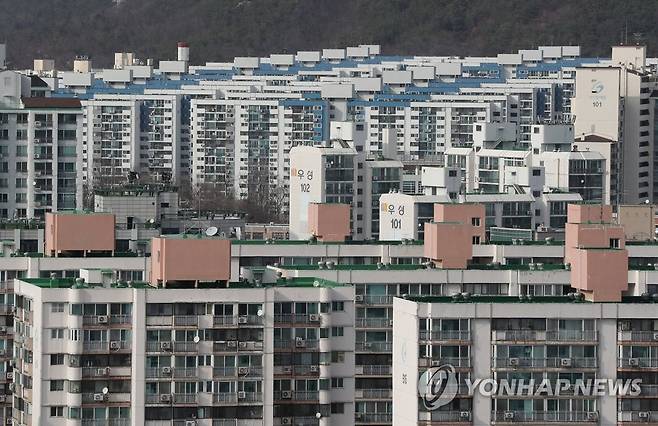서울 노원구 일대의 아파트 단지 모습 [연합뉴스 자료사진]