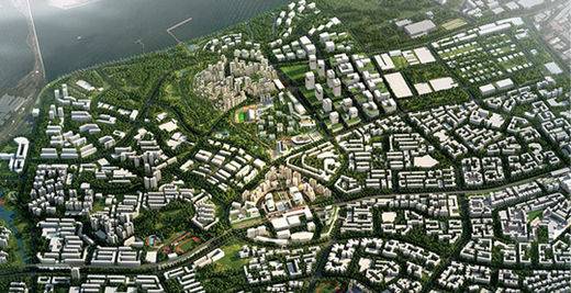 하늘에서 본 싱가포르.HDB 홈페이지 제공