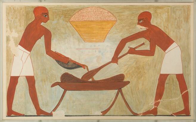 고대 이집트 벽화 속 케이크·빵 재현한 연구자들…레시피 공개(사진=퍼블릭 도메인)
