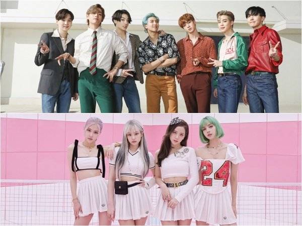 방탄소년단(위)-블랙핑크(아래). 사진｜빅히트엔터테인먼트-YG엔터테인먼트