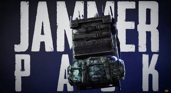 '배틀그라운드' 공식 유튜브 채널에서 소개된 전파 방해 배낭의 외관