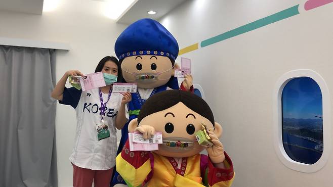 타이베이국제관광박람회에서 인기를 모았던 한국관 가상출국여행. [사진 제공 = 한국관광공사]
