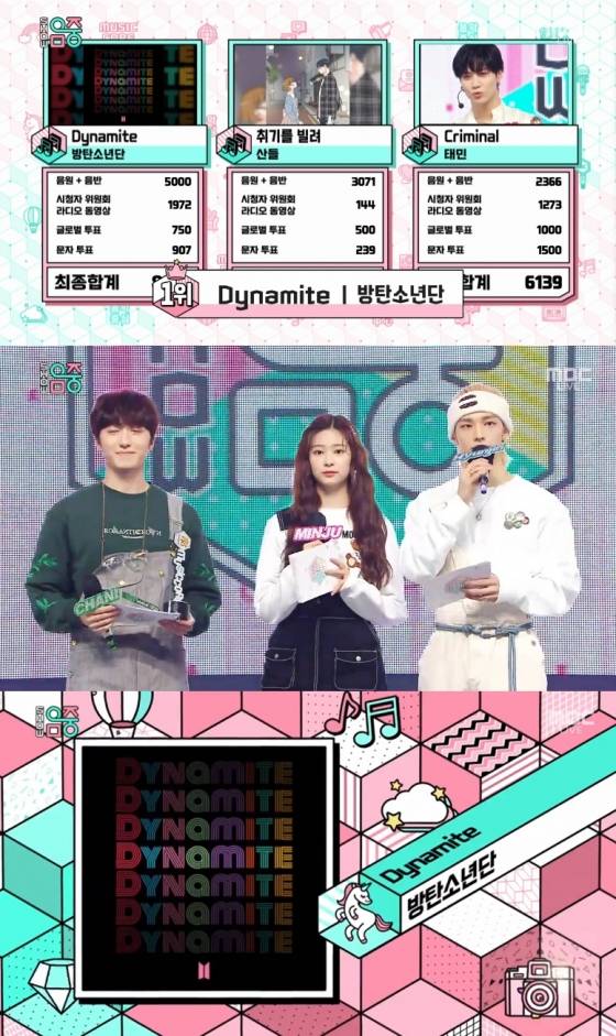 /사진=MBC 음악 프로그램 '쇼! 음악중심' 방송화면 캡처