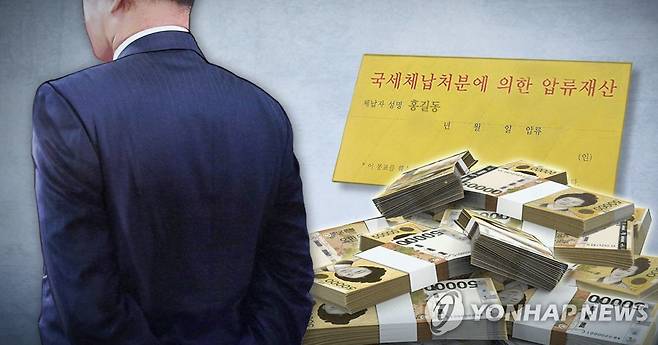 세금체납자 재산 압류 (PG) [제작 정연주] 일러스트