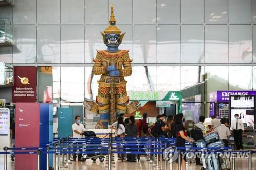 방콕 수완나품 공항 출국장 모습. 2020.9.25 [EPA=연합뉴스]