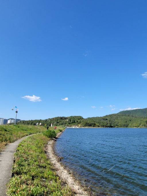 봉무공원 단산지 산책로