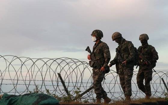 해병대 장병들. 뉴스1