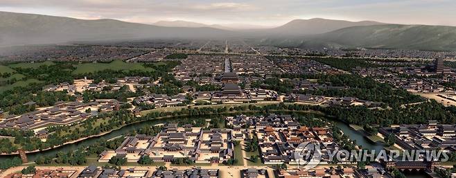 신라왕경 복원도 [경주시 제공. 재판매 및 DB 금지]