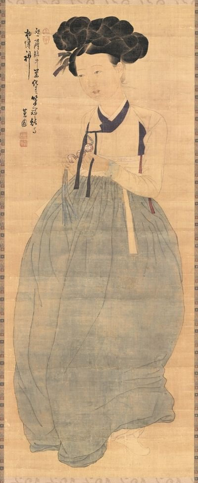 신윤복 필 미인도. [사진 문화재청]