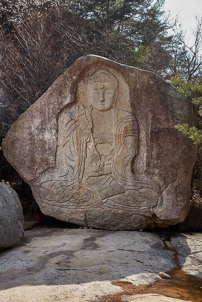 문경 봉암사 마애미륵여래좌상 [문화재청 제공. 재판매 및 DB 금지]
