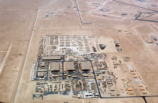 카타르에 있는 알 우데이드 공군기지 전경. 중동 지역 미군의 핵심 기지다. 위키피디아