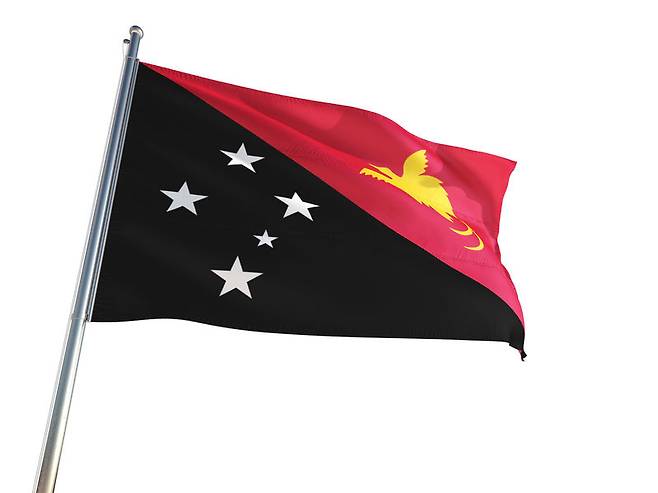 파푸아뉴기니 국기 자료사진=123rf.com