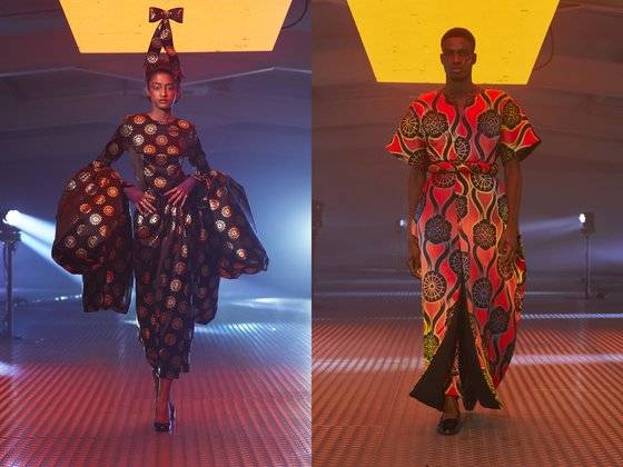 영국 디자이너 에드워드 크러칠리의 21SS 의상들. 사진 에드워드 크러칠리