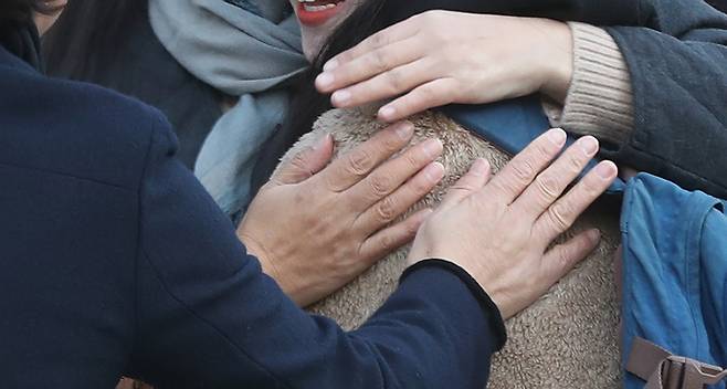 2020학년도 수능. 격려 김용태 기자