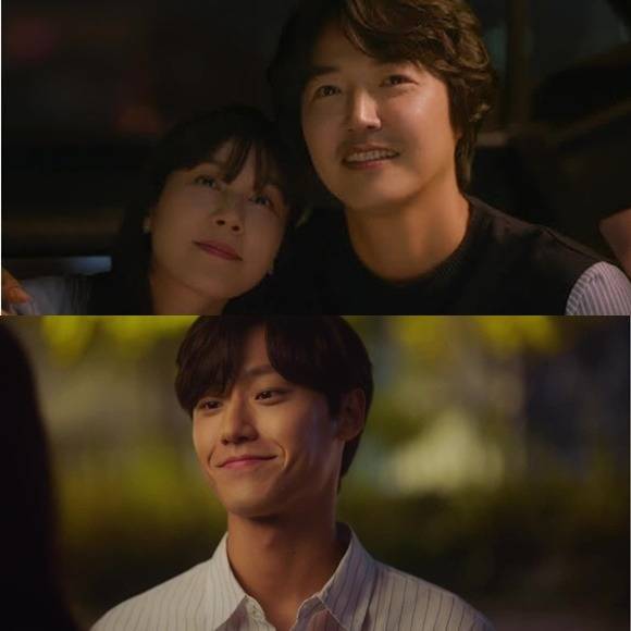 극중 김하늘의 남편 윤상현은 이혼 직전 "가장 빛나던 그때로 돌아가고 싶다"고 기도한 후 이도현(왼쪽위부터 시계방향)이 된다. /'18 어게인' 캡처