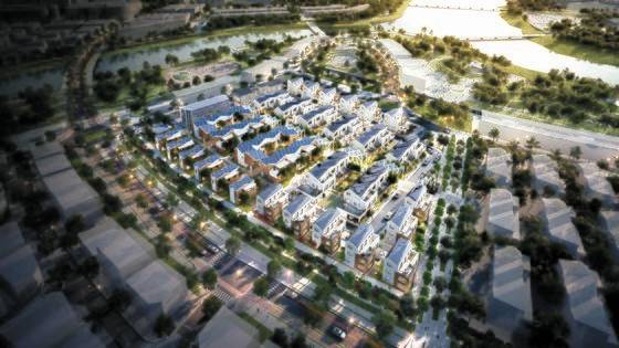 도시와 자연을 유기체처럼 얽은 부산 에코텔라 스카트 빌리지 개념도. 인공지능 기술을 활용해 주민이 직접 농산물도 키운다. [사진 운생동건축]