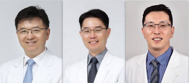 왼쪽부터 한양대병원 윤호주, 김상헌, 이현 교수