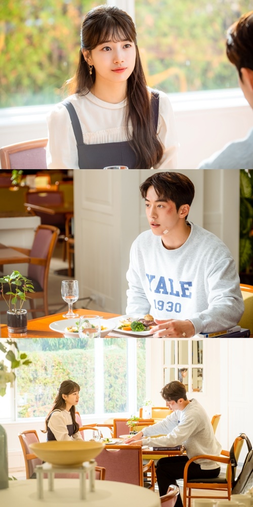 ‘스타트업’에서 배수지와 남주혁의 의미심장한 레스토랑 데이트를 예고하고 있다. 사진=tvN