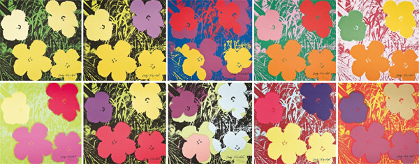 앤디 워홀의 Poppy Flowers(Set of 10)