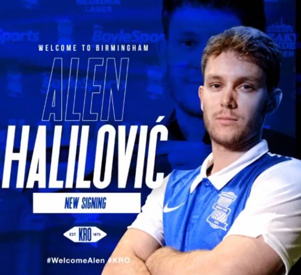 챔피언십 17위 버밍엄 시티가 알렌 할릴로비치를 영입했다