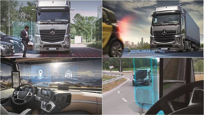 메르세데스-벤츠 트럭 뉴 악트로스 첨단 기술[사진 제공=벤츠 트럭]