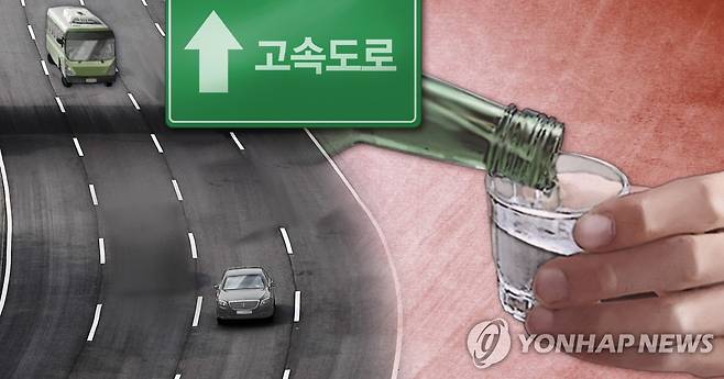 고속도로 음주 운전 (PG) [최자윤 제작] 사진합성·일러스트