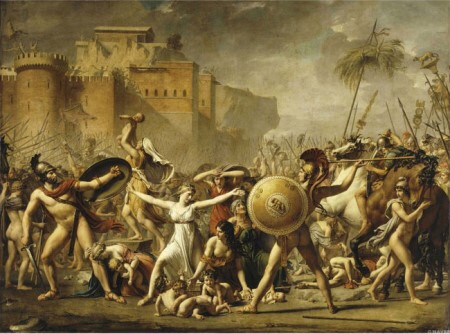 Jacques-Louis David ‘The Intervention of the Sabine Women’1799, 385×522㎝, 프랑스 루브르박물관 소장