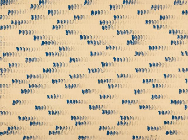이우환, '점으로부터', 1973, 캔버스에 유채, 194x259cm. 국립현대미술관 소장.