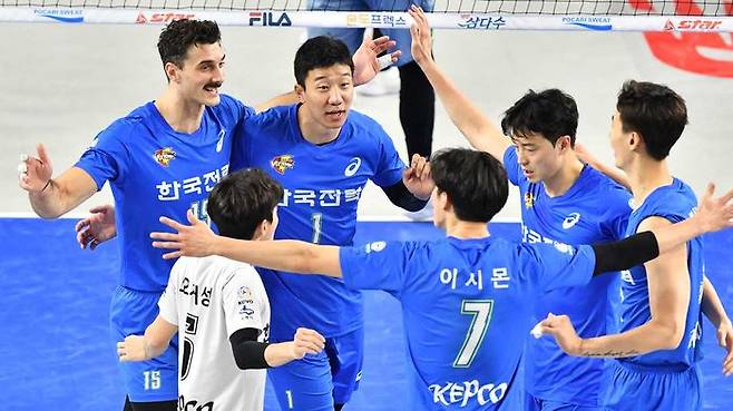 한국전력 선수들 (사진=한국배구연맹 제공, 연합뉴스)