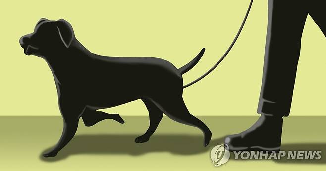 남성과 애완견 (PG) [권도윤 제작] 일러스트