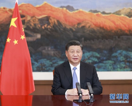 러위청 중국 외교부 부부장의 소개에 따르면 시진핑 중국 국가주석은 “낙후하면 얻어맞고, 가난하면 굶어 죽으며, 말을 잘 못하면 욕을 먹는다”는 말을 했다고 한다. [중국 신화망 캡처]