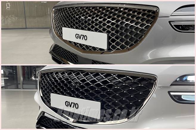 기존 트림(위), 스포츠 패키지(아래)