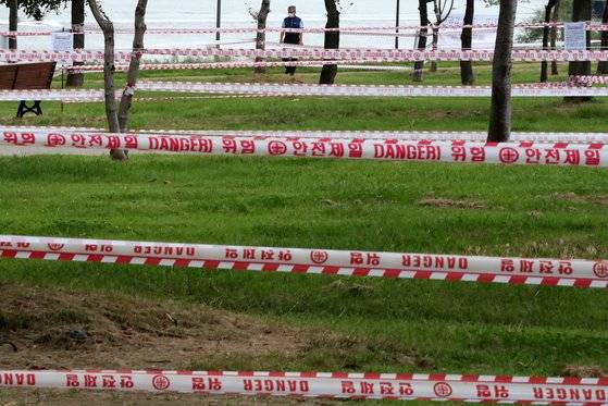 지난 9월 부분 통제된 서울 여의도 한강공원. 기사 내용과는 관련 없음. 뉴스1