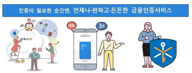 금융결제원과 은행권이 공동으로 준비한 '금융인증서비스.ⓒ금융결제원