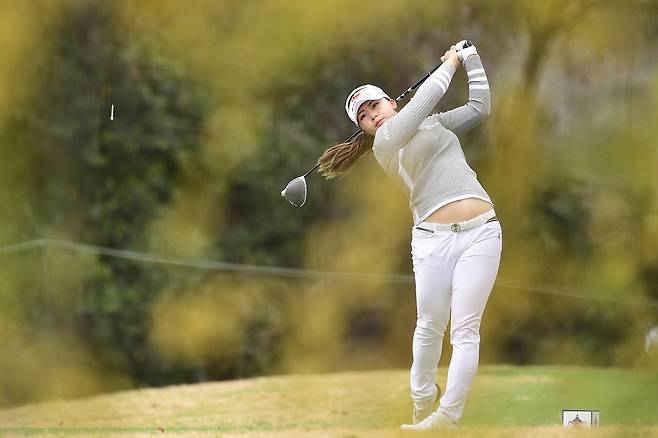 김지영의 경기 모습. [미국골프협회(USGA) 제공. 재판매 및 DB 금지]