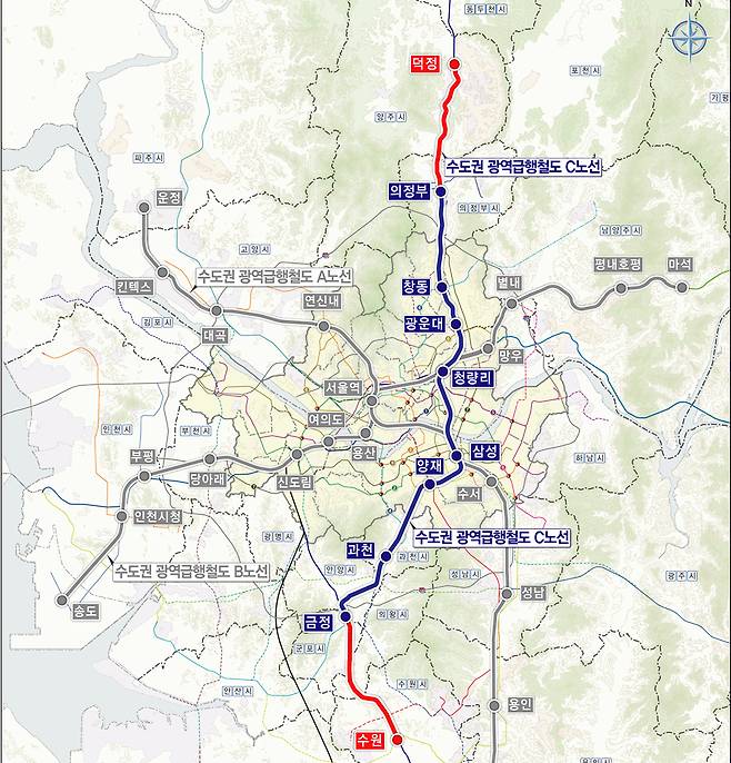 GTX-C노선도. / 자료제공=양주시