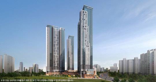 힐스테이트 고덕 센트럴 주경투시도. <현대엔지니어링 제공>