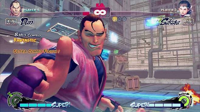 (표정도 어눌하고 공격도 어눌하다.. 하지만 강하다! 그것이 단!)