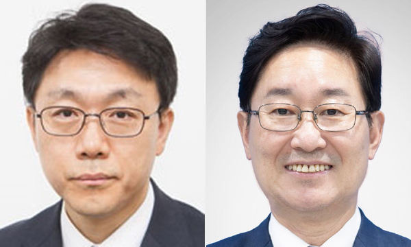 김진욱 헌법재판소 선임연구관(왼쪽)과 박범계 더불어민주당 의원