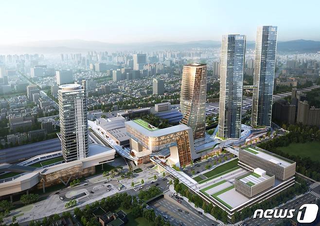 대전역세권 개발 동광장 조감도.© 뉴스1