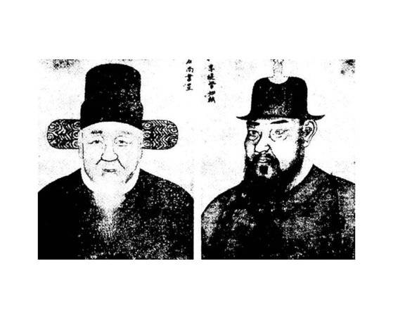 임진왜란 당시 조선에 원병 파견을 주도한 명나라 병부상서 석성(石星·왼쪽)과 조선에 원병을 이끌고 들어온 명군 제독 이여송(李如松). [사진 한명기]