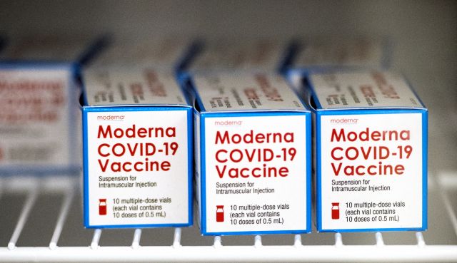 미국 조지아주 오거스타대에 모더나의 코로나19 백신이 냉장보관돼 있는 모습. AP연합뉴스