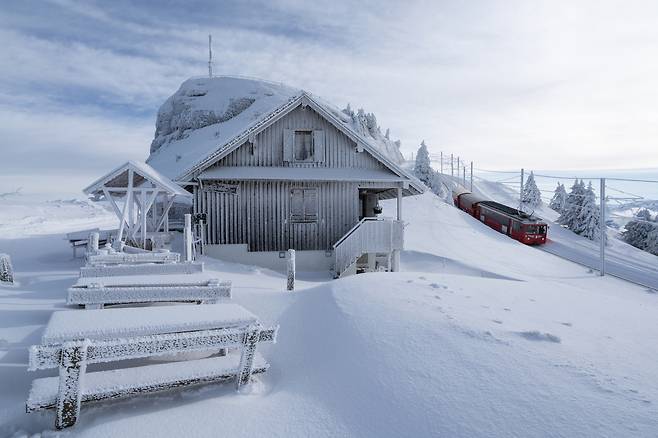 리기 정상에 자리한 카페인 카이스보덴