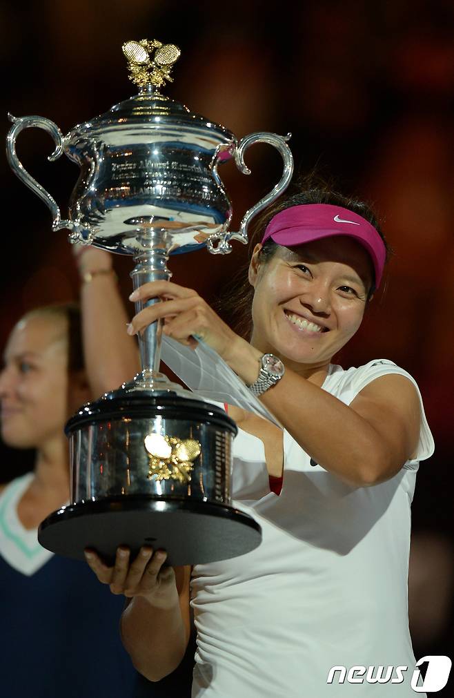 중국의 리나는 지난 2014년 호주오픈 여자단식 정상에 올랐으며 2019년 테니스 명예의 전당에 헌액된다. © AFP=뉴스1